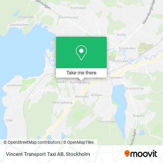 Vincent Transport Taxi AB map