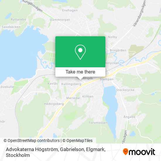 Advokaterna Högström, Gabrielson, Elgmark map