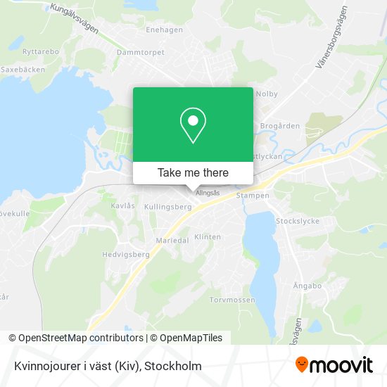 Kvinnojourer i väst (Kiv) map