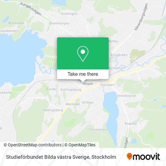 Studieförbundet Bilda västra Sverige map