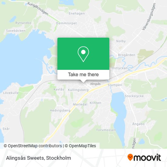 Alingsås Sweets map