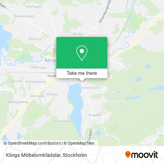 Klings Möbelomklädslar map