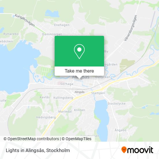 Lights in Alingsås map