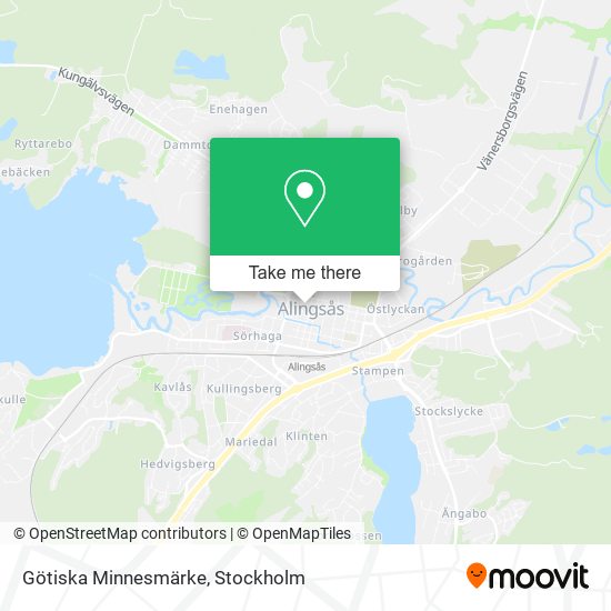 Götiska Minnesmärke map