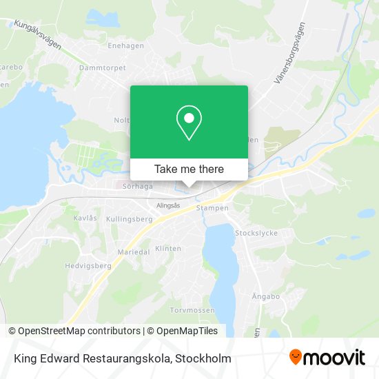 King Edward Restaurangskola map