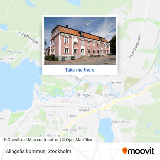 Alingsås kommun map