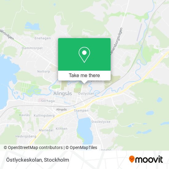 Östlyckeskolan map