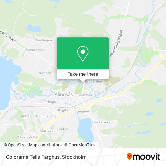 Colorama Tells Färghus map