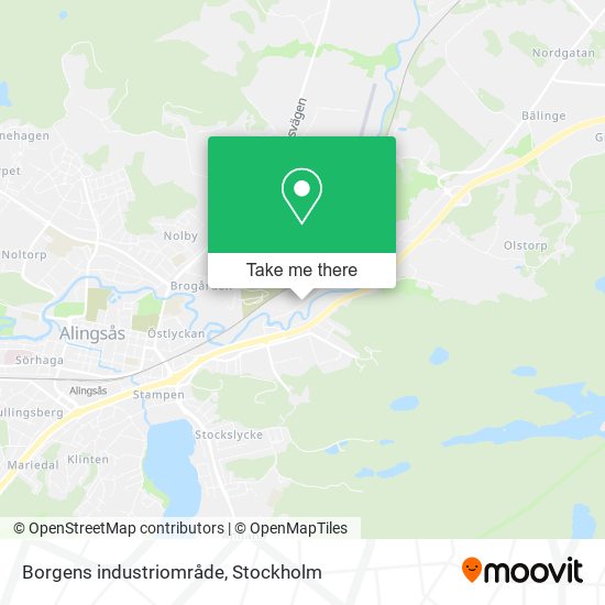 Borgens industriområde map