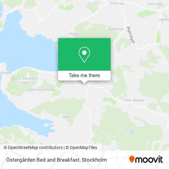 Östergården Bed and Breakfast map