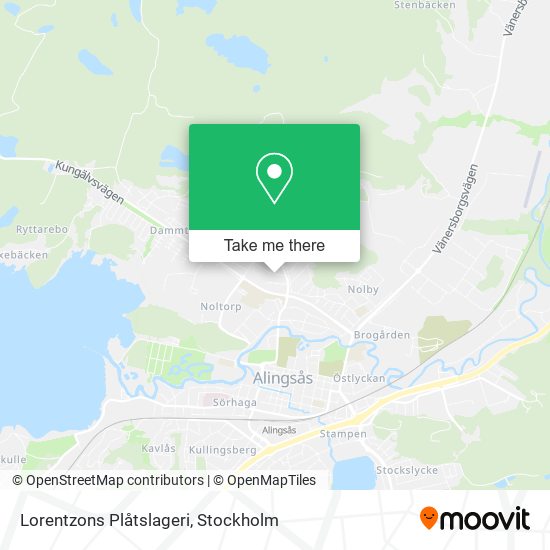 Lorentzons Plåtslageri map