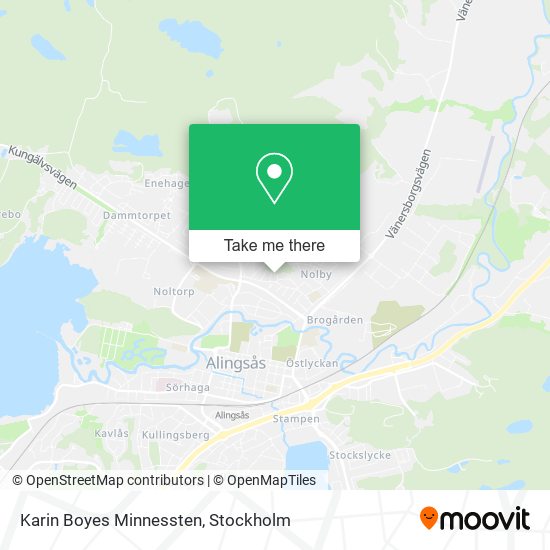 Karin Boyes Minnessten map