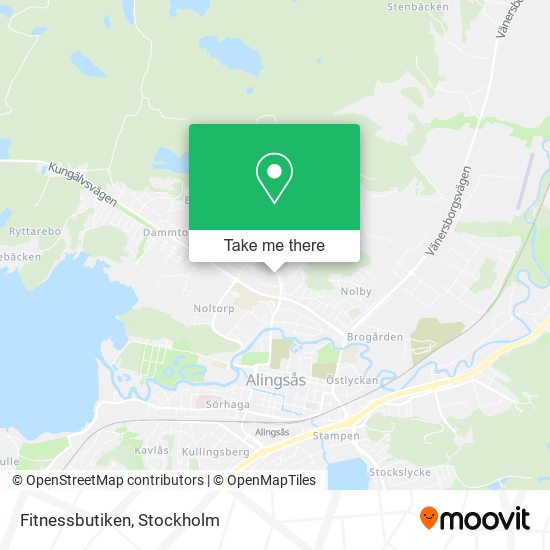 Fitnessbutiken map