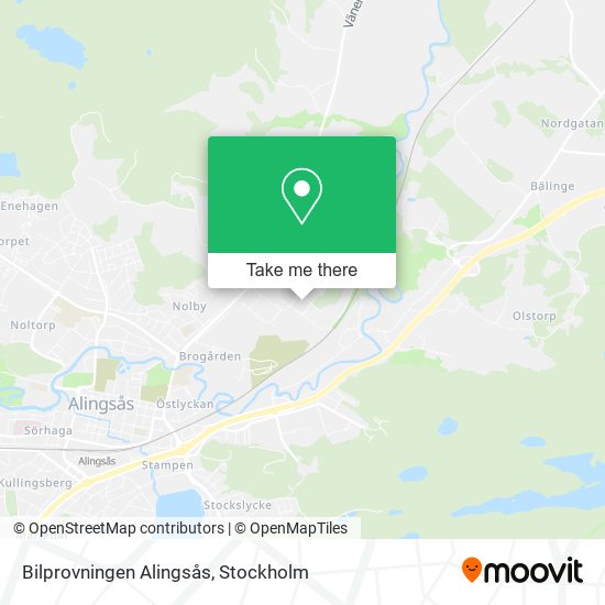 Bilprovningen Alingsås map