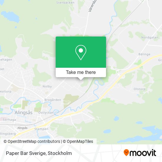 Paper Bar Sverige map