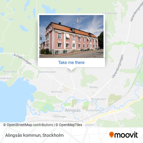 Alingsås kommun map