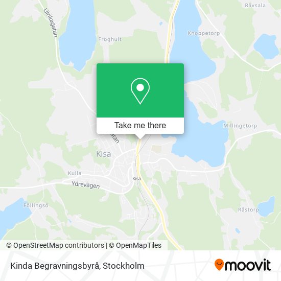 Kinda Begravningsbyrå map