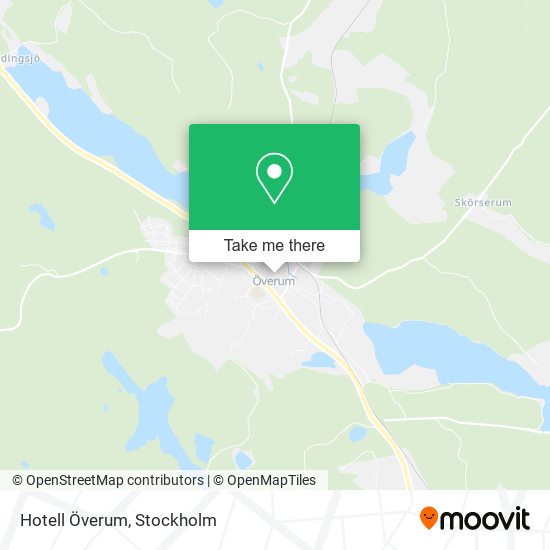 Hotell Överum map