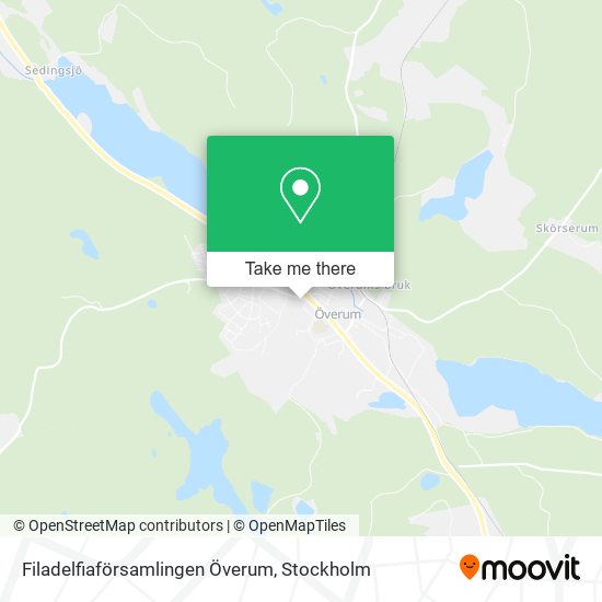 Filadelfiaförsamlingen Överum map