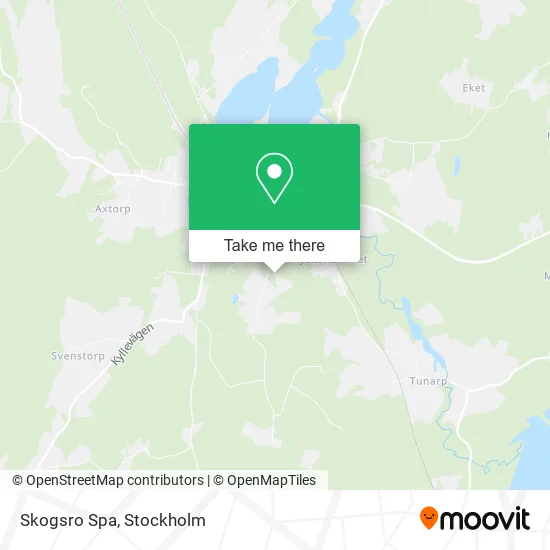 Skogsro Spa map