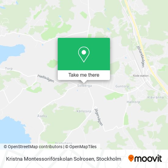 Kristna Montessoriförskolan Solrosen map