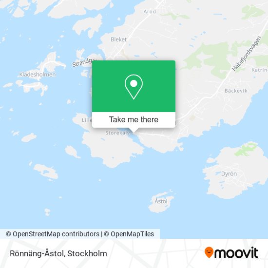 Rönnäng-Åstol map