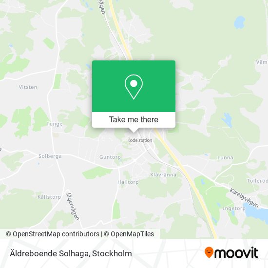 Äldreboende Solhaga map