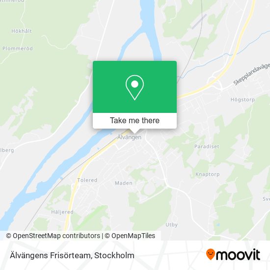 Älvängens Frisörteam map