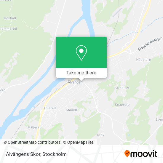 Älvängens Skor map