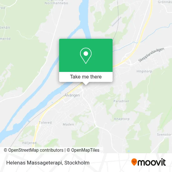 Helenas Massageterapi map