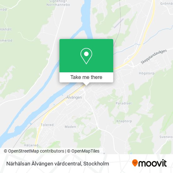 Närhälsan Älvängen vårdcentral map