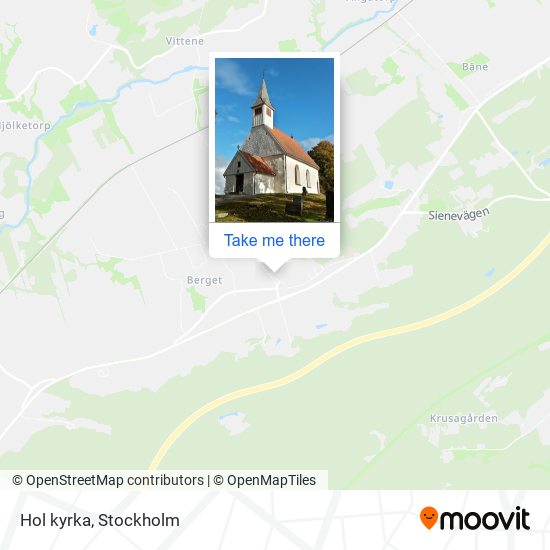 Hol kyrka map
