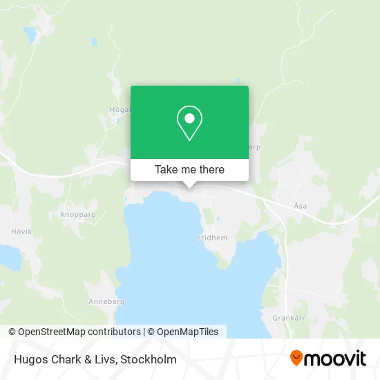 Hugos Chark & Livs map