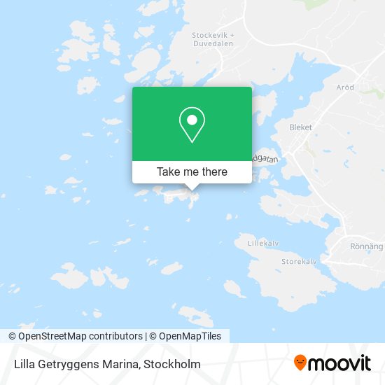 Lilla Getryggens Marina map