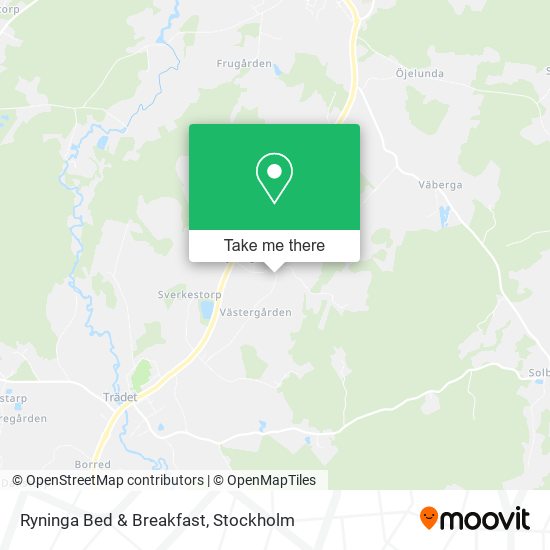Ryninga Bed & Breakfast map