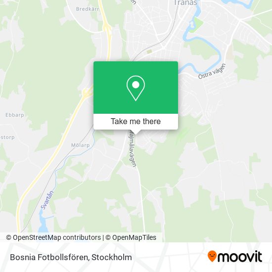 Bosnia Fotbollsfören map
