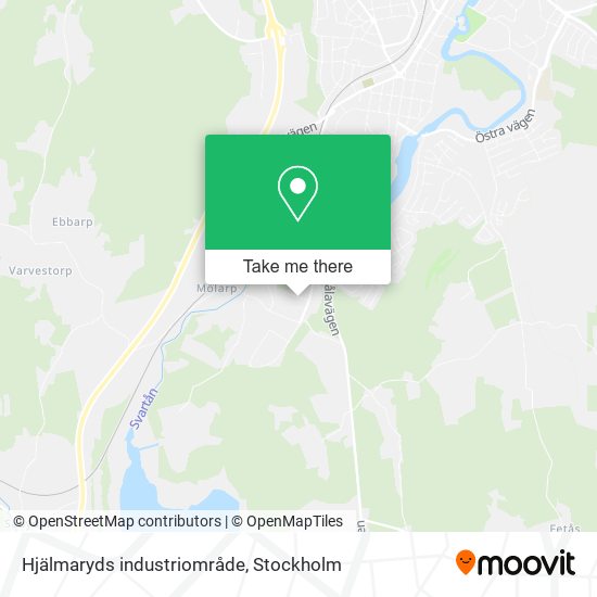 Hjälmaryds industriområde map