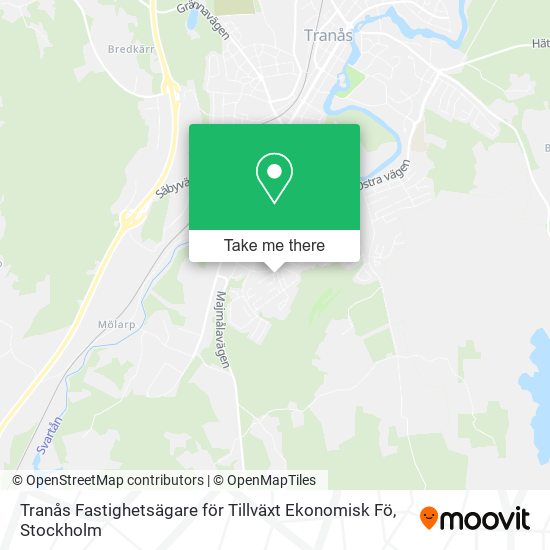Tranås Fastighetsägare för Tillväxt Ekonomisk Fö map