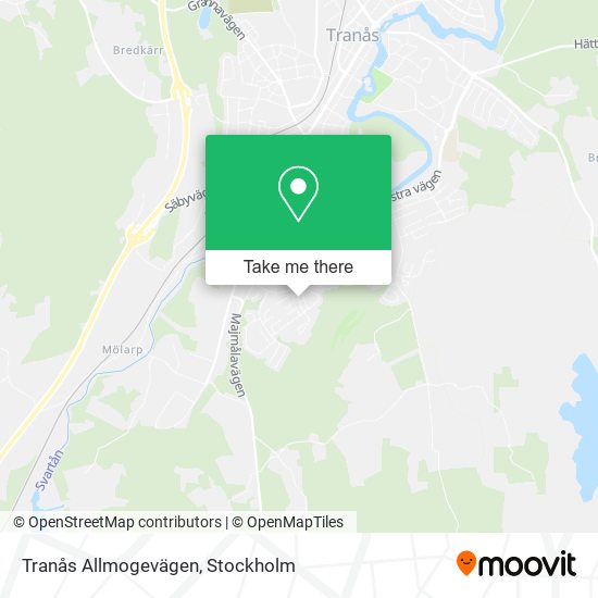 Tranås Allmogevägen map