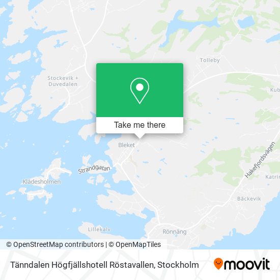 Tänndalen Högfjällshotell Röstavallen map