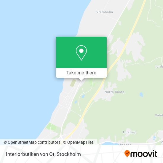 Interiorbutiken von Ot map