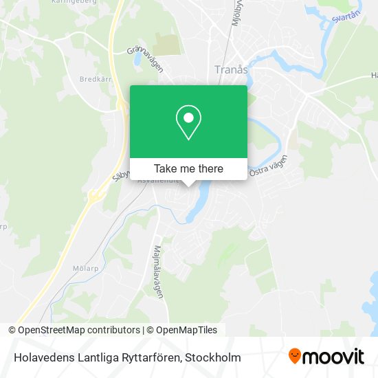 Holavedens Lantliga Ryttarfören map