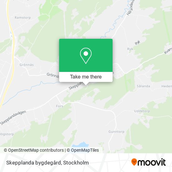 Skepplanda bygdegård map