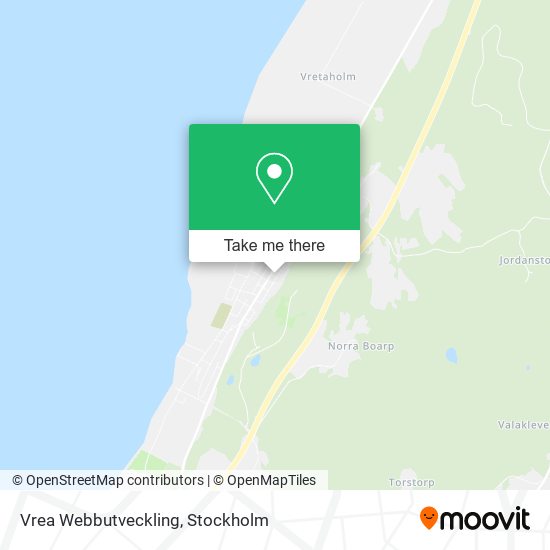 Vrea Webbutveckling map