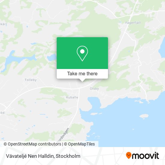 Vävateljé Nen Halldin map