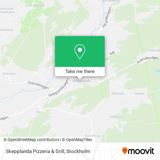 Skepplanda Pizzeria & Grill map
