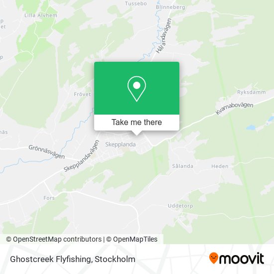 Ghostcreek Flyfishing map