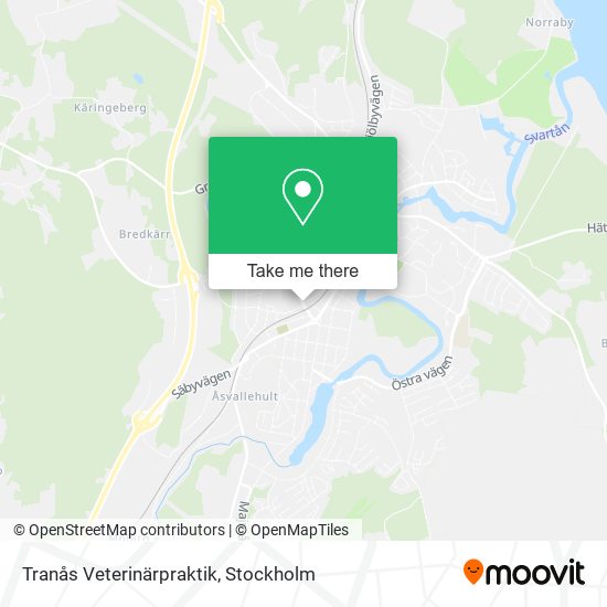 Tranås Veterinärpraktik map