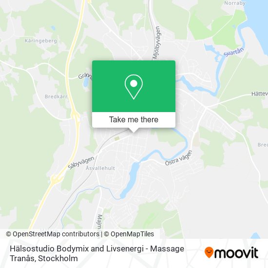 Hälsostudio Bodymix and Livsenergi - Massage Tranås map