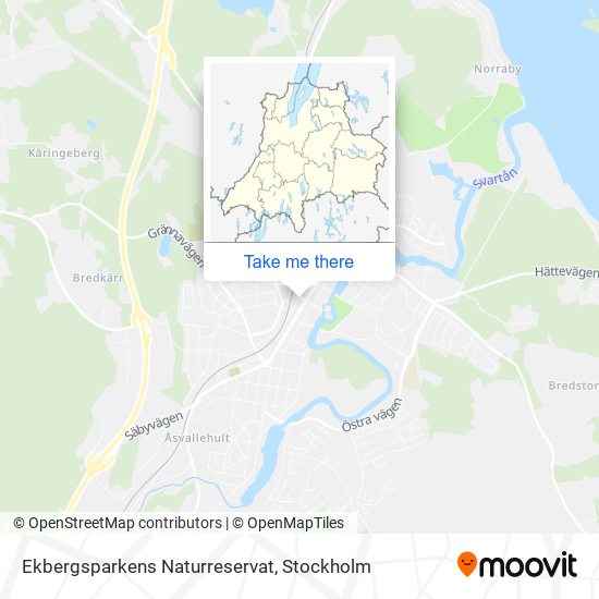 Ekbergsparkens Naturreservat map